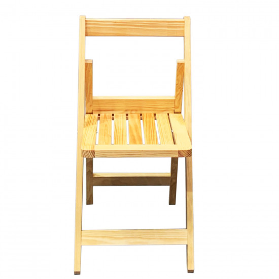 Artema - Silla de madera plegable barnizada de 79 x 39 x 51 cm. Asiento de madera plegable con diseño clásico y elegante. Silla para distintos usos de madera.