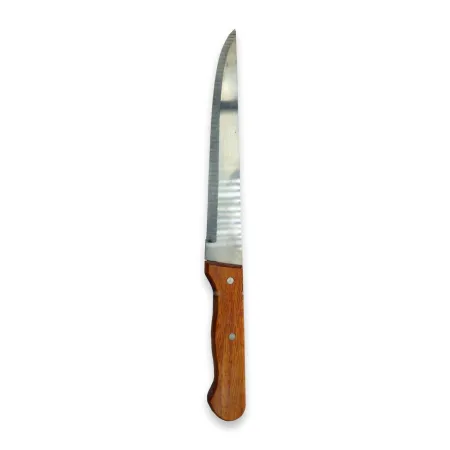 Tradineur - Cuchillo de cocina - Hoja fabricado de acero y mango de madera - Longitud de 29 cm (hoja de 18 cm) Tradineur - Cuchillo de cocina - Hoja fabricado de acero y mango de madera - Longitud de 29 cm (hoja de 18 cm)
