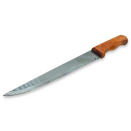 Tradineur - Cuchillo de cocina - Hoja fabricado de acero y mango de madera - Longitud de 29 cm (hoja de 18 cm) Tradineur - Cuchillo de cocina - Hoja fabricado de acero y mango de madera - Longitud de 29 cm (hoja de 18 cm)