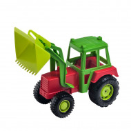 Tractor de juguete para niños/as, con pala movible, de 15 x 29 x 12 cm. Vehículo de agricultura de juguete para pequeños/as de varias edades. Juego de coches para niños o niñas