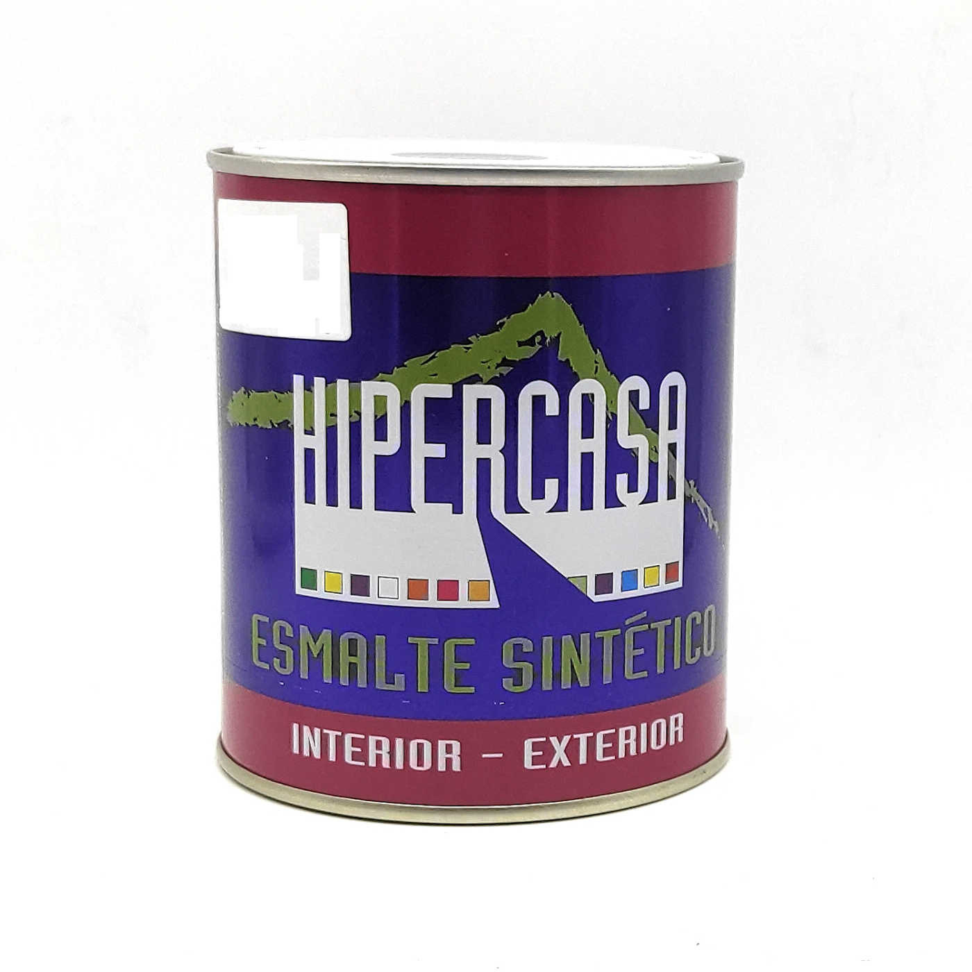 Hipercasa - Bote de pintura esmalte al disolvente azul marino 375 ml, válido para multitud de superficies de interior y exterior, gran adherencia, 9,5 x 8 cm