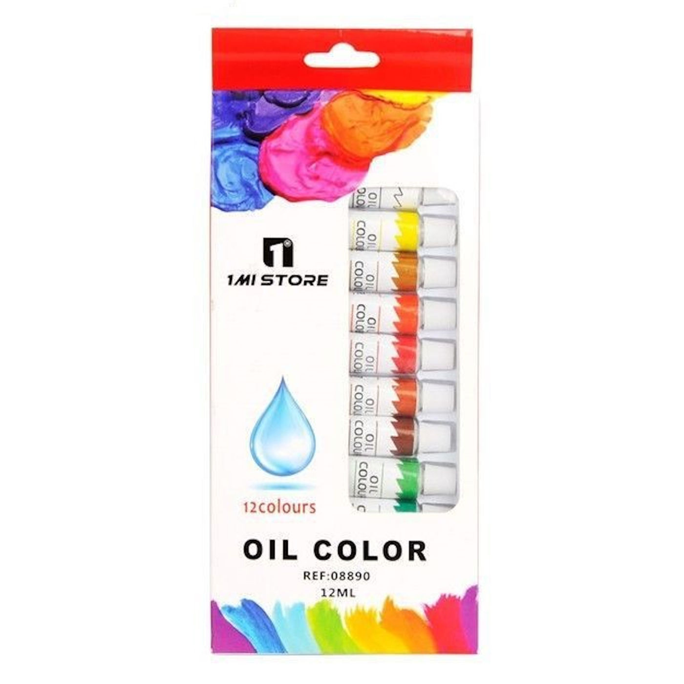 Pintura al óleo 12 colores, 12 ml, kit de tubos de  pinturas para dibujar sobre tela, cartón, madera..., creatividad, arte, aficionados a la pintura