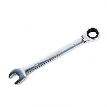 Llave de carraca + llave inglesa de 0,13 cm, para funciones de mecánica o bricolaje, con medidas de 18 x 1, x 0,2 cm. Herramienta de metal con doble uso, llave inglesa y llave de carraca.