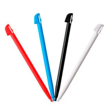 Pack de 4 lápices táctiles de plástico para consola portátil, 9 cm, compatibles con la mayoría de pantallas, duros y resistentes