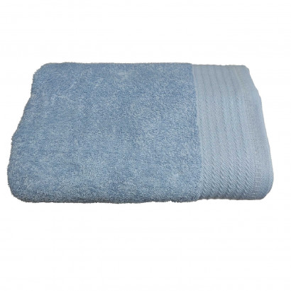 Toalla de baño 100% algodón 95 x 140 cm, secado rápido, toalla de ducha para hotel, hogar, spa, máxima suavidad y altamente absorvente, azul celeste