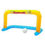 Portería waterpolo hinchable con pelota, 1,42 m x 76 cm. Portería inflable para piscina, flotante, deportes acuáticos, diversión, verano, familia, amigos