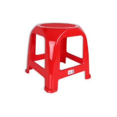 Taburete infantil multiusos de plástico 33 x 26 x 26, banqueta, asiento para niños, resistente y muy ligero, idel para interior o exterior, salón, dormitorio, patio, jardín, color aleatorio