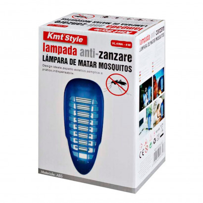 Lámpara antimosquitos eléctrica 4 W, 18 x 7,6 cm, luz atrapa mosquitos portátil con cepillo, trampa para matar insectos, moscas, polillas, uso doméstico, dormitorio, salón, camping