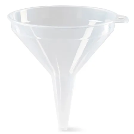 Tradineur - Embudo transparente de plástico llenar botellas, garrafas, incluye agujero para colgarlo, resistente y duradero, fab Tradineur - Embudo transparente de plástico llenar botellas, garrafas, incluye agujero para colgarlo, resistente y duradero, fab