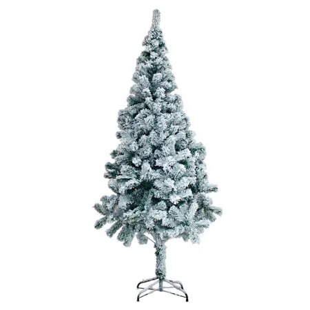 Tradineur - Árbol de Navidad nevado, pino, abeto artificial blanco, estructura de plástico y metal revestido, robusto y duradero Tradineur - Árbol de Navidad nevado, pino, abeto artificial blanco, estructura de plástico y metal revestido, robusto y duradero