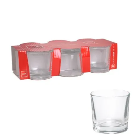 Tradineur - Vaso de chupito modelo "CoK" - Fabricado en cristal - Ideal para Servir licores, celebraciones, fiestas (Ø 5 x 4,5 c