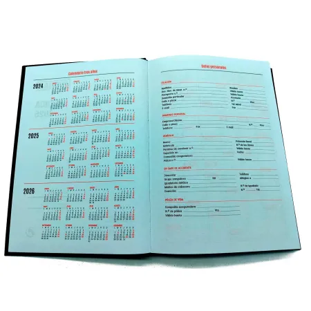 Tradineur - Agenda 2025 Modelo París de tapa dura - Cinta Marcapáginas - Planificación de tareas - 21 x 15 cm - Color Negro Tradineur - Agenda 2025 Modelo París de tapa dura - Cinta Marcapáginas - Planificación de tareas - 21 x 15 cm - Color Negro