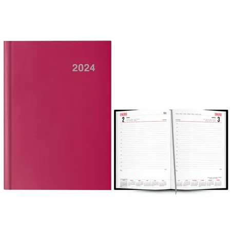 Tradineur - Agenda 2024, enero a diciembre, día página, tapa dura y cinta marcapáginas, planificador anual de tareas, citas (Gra Tradineur - Agenda 2024, enero a diciembre, día página, tapa dura y cinta marcapáginas, planificador anual de tareas, citas (Gra
