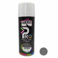 Hipercasa - Spray de pintura gris oscuro 400 ml, válido para multitud de superficies y materiales, uso en exterior y lugares bien ventilados 20 x 6,5 cm