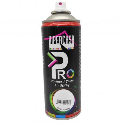 Hipercasa - Spray de pintura barniz satinado 400 ml, válido para multitud de superficies y materiales, uso en exterior y lugares bien ventilados 20 x 6,5 cm