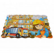 Puzzle infantil 45 piezas, rompecabezas para niños 44 x 31 cm, jigsaw puzzle a partir de 3 años, construcción, animales de granja, dinosaurios... modelo aleatorio