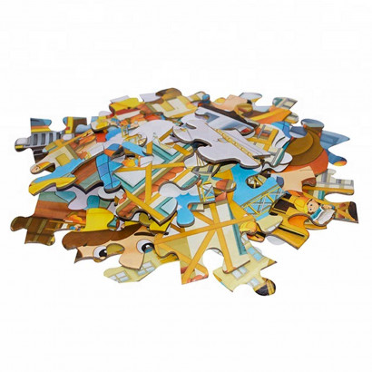 Puzzle infantil 45 piezas, rompecabezas para niños 44 x 31 cm, jigsaw puzzle a partir de 3 años, construcción, animales de granja, dinosaurios... modelo aleatorio