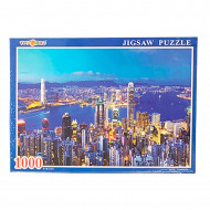 Puzzle 1000 piezas, rompecabezas clásico para adultos 75 x 50 cm, jigsaw puzzle, Nueva York, Puerta de Alcalá, Fontana di Trevi, retos creativos, aficiones, modelo aleatorio