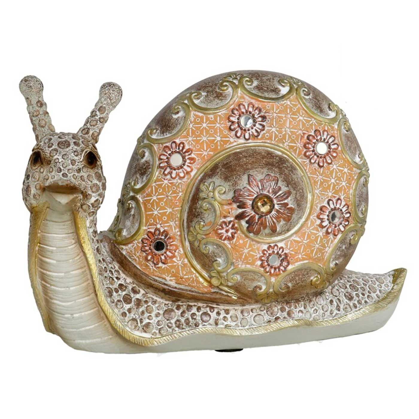 Figura de caracol decorativo de resina "Kino" 21 cm, escultura animal para interior, decoración de salón, dormitorio, hogar, regalo original, adornos