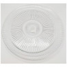 Quesera redonda con base y tapa de cristal 33 x 21 cm, recipiente, soporte, plato, cúpula de cristal transparente para tarta, pa