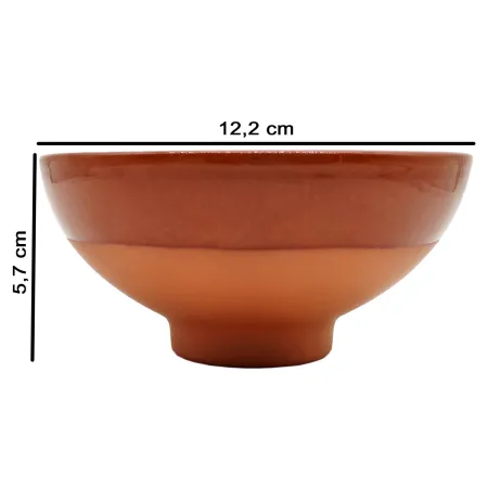 Tradineur - Pack de 6 tazas de barro para vino, Nº 2, tazón, cuenco para licores, aperitivos, producto artesanal, fabricado en E