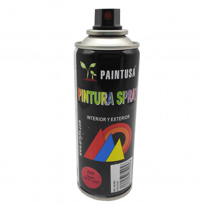 Paintusa - Bote de pintura en spray rosa A26 200 ml, válido para multitud de superficies de interior y exterior: madera, metal, cartón, cerámica, plástico