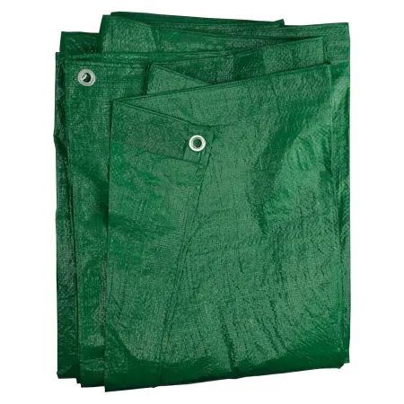 Tradineur - Toldo de polietileno impermeable, lona multiusos de protección con ojales de aluminio, esquinas reforzadas, resisten Tradineur - Toldo de polietileno impermeable, lona multiusos de protección con ojales de aluminio, esquinas reforzadas, resisten