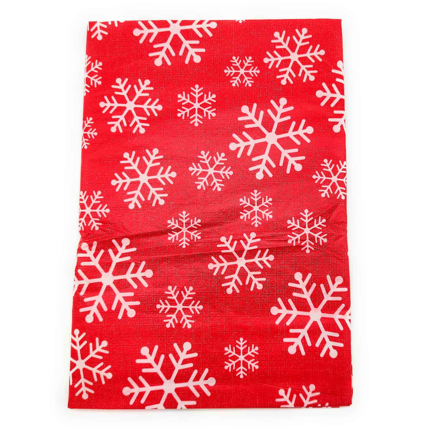 Mantel impermeable efecto textil 1,20 x 1,80 metros, diseño en rojo con motivos navideños, 100% higiénico, formato familiar para 6 comensales, decoración navidad