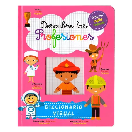 Libro infantil de modelos surtidos de 3 idiomas de 20,5 x 16,6 cm. Cuaderno divertido para niños, modelos de animales aleatorios