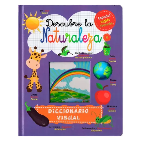 Libro infantil de modelos surtidos de 3 idiomas de 20,5 x 16,6 cm. Cuaderno divertido para niños, modelos de animales aleatorios