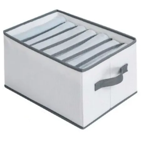 Tradineur - Organizador de tela con asa, poliéster, 7 bolsillos, cajón plegable, ordenación, ropa, fácil de limpiar, antipolvo, 
