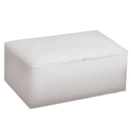 Tradineur - Organizador rectangular de peva, caja plegable con cremallera, ordenación, ropa, fácil de limpiar, antipolvo, antihu