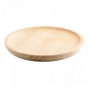 Tradineur - Pack de 6  platos de madera especial para pulpo, de 25,5 cm de diámetro, para el hogar o hostelería. Set de 6 recipi