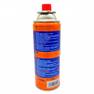 Bombona de gas de isobutano 220 gr, cargador de gas, botella de isobutano, cartucho de gas para camping, portatil, dimensiones 20 x 7 cm