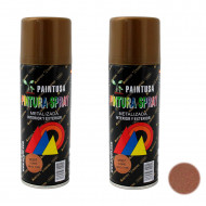 Montoro - Pack 2 botes de pintura en spray cobre M307 200 ml, válido para multitud de superficies de interior y exterior