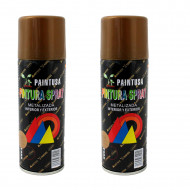 Montoro - Pack 2 botes de pintura en spray oro rojo M304 200 ml, válido para multitud de superficies de interior y exterior