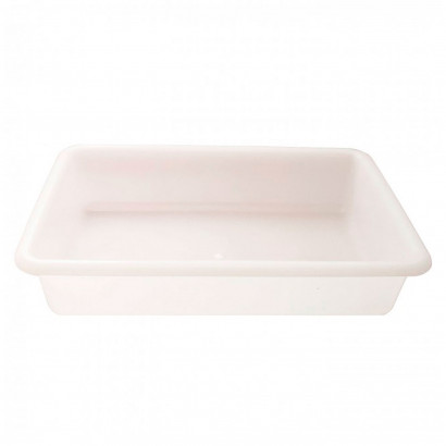 Plastic Forte - Bandeja de polipropileno para hostelería 6,2 litros, bandeja de plástico, almacenaje alimentos, comidas en frigorífico, nevera, congelador, apta para microondas, lavavajillas