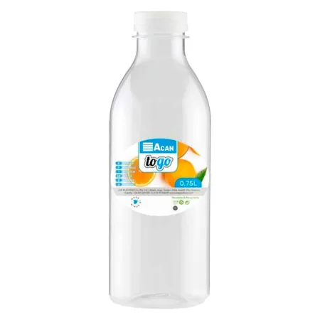 Tradineur - Pack de 12 botellas de plástico con tapa - Ideal para la conservación de tus alimentos - Capacidad de 0,75 Litros - Tradineur - Pack de 12 botellas de plástico con tapa - Ideal para la conservación de tus alimentos - Capacidad de 0,75 Litros -