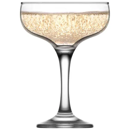 Tradineur - Set de 6 copas de champán Misket de 235 ml, 9,5 cm de diámetro x 13,5 cm de alto, copas de cava/champagne con elegan Tradineur - Set de 6 copas de champán Misket de 235 ml, 9,5 cm de diámetro x 13,5 cm de alto, copas de cava/champagne con elegan