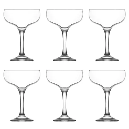 Tradineur - Set de 6 copas de champán Misket de 235 ml, 9,5 cm de diámetro x 13,5 cm de alto, copas de cava/champagne con elegan Tradineur - Set de 6 copas de champán Misket de 235 ml, 9,5 cm de diámetro x 13,5 cm de alto, copas de cava/champagne con elegan