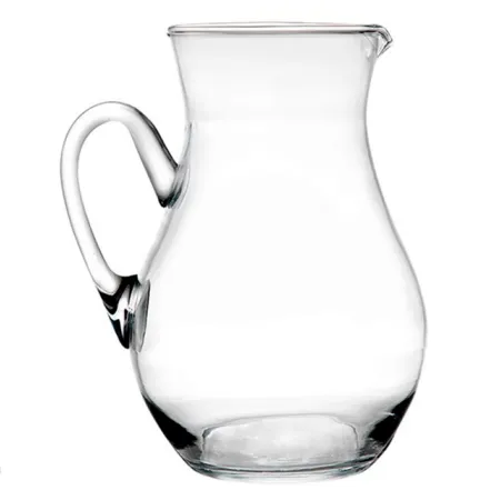 Tradineur - Jarra de cristal, modelo Duero, servir agua, té helado, bebidas frías, limonada, transparente, resistente, frigorífi