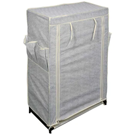 Tradineur - Zapatero TNT 88 x 60 x 30 cm, 5 niveles, soporte organizador de calzado, zapatero de tejido no tejido desmontable co