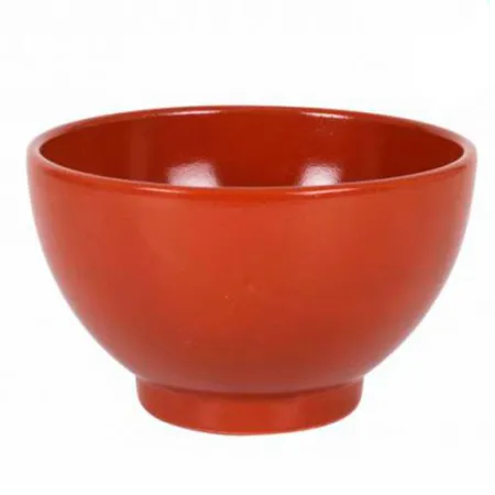 Tazón de barro cocido 14.8 x 9 cm, taza, bol, cuenco marrón para desayuno, apto para horno, microondas y lavavajillas