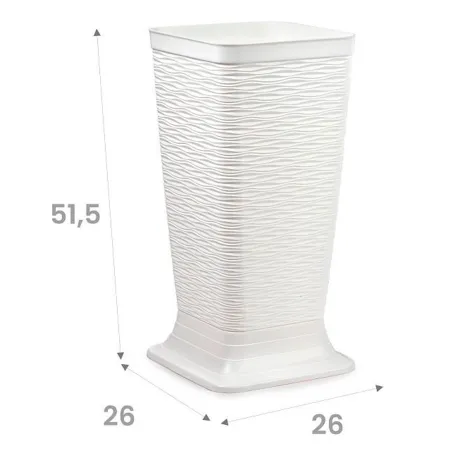 Tradineur - Paragüero de plástico - Estilo Wind - Soporte para paraguas cuadrado para entrada de oficinas, negocios, hogar - 51, Tradineur - Paragüero de plástico - Estilo Wind - Soporte para paraguas cuadrado para entrada de oficinas, negocios, hogar - 51,