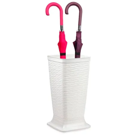 Tradineur - Paragüero de plástico - Estilo Wind - Soporte para paraguas cuadrado para entrada de oficinas, negocios, hogar - 51, Tradineur - Paragüero de plástico - Estilo Wind - Soporte para paraguas cuadrado para entrada de oficinas, negocios, hogar - 51,