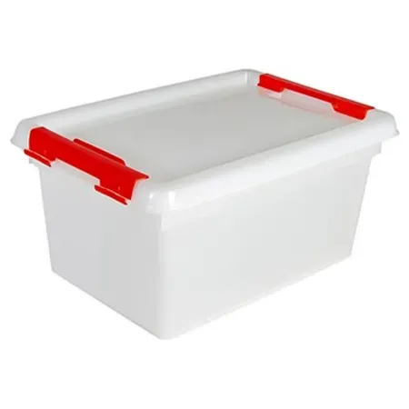 Tradineur - Fiambrera rectangular de 8 Litros - Fabricado en Plástico - Apto para Lavavajillas y microondas -16 x 23,1 x 33,8 cm