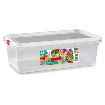 Tradineur - Fiambrera modelo Frost Nº 6 - Fabricado en plástico - Capacidad de 3,7 L - Apto para congelador y microondas - 10,3