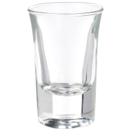 Luminarc - Set de 6 vasos de chupito de cristal, modelo spirit bar, base gruesa, aptos para lavavajillas, servir licores, celebraciones (3,4 cl, 7 cm)