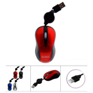 Ratón óptico 1600 dpi, cable usb 3.0/2.0/1.1, plug and play, diseño ergonómico, 3 botones, interruptor encendido y reposo, ordenador, portátil, pc, color aleatorio