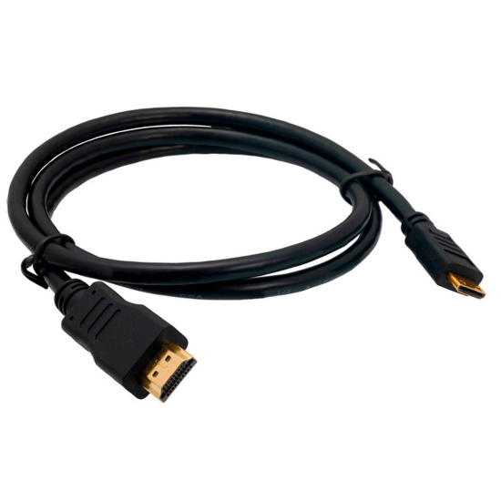 Cable micro HDMI a HDMI, alta velocidad y calidad de imagen para conectar tablets o cámaras a televisiones, proyectores (Negro, 1,5 m)